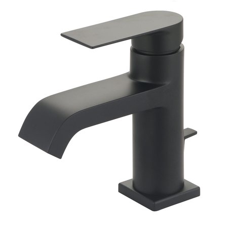 OLYMPIA Single Handle Bathroom Faucet in Matte Black L-6090-MB
